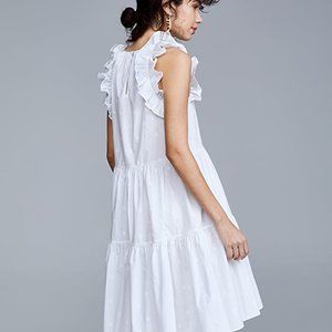 Ulla Johnson Tamsin Dress  Poplin Ruffle Dress